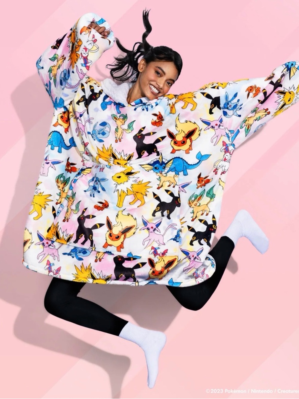 Plush Pokémon Eeveelutions Hooded Sweatshirt - Multi